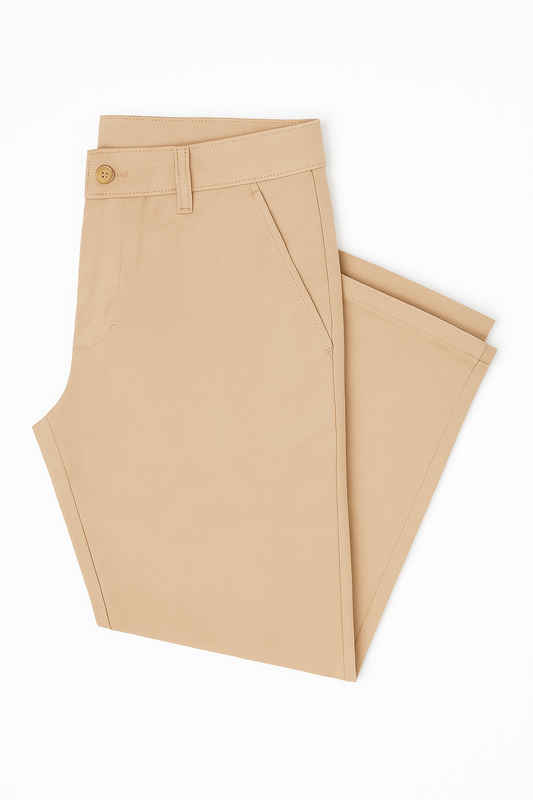 Slim fit premium cotton pant