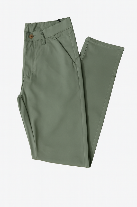 Slim fit premium cotton pant
