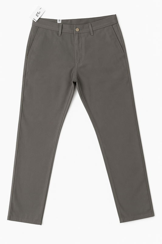Slim fit premium cotton pant