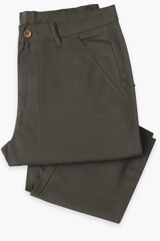 Slim fit premium cotton pant