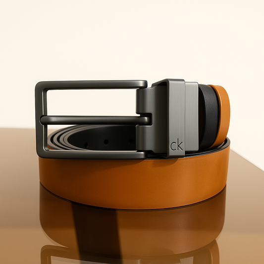 Imported Double-Sided Belt – Silver Buckle